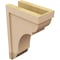 Ekena Millwork 6"W x 12"D x 18"H Classic Bryant Rough Cedar Woodgrain TimberThane Corbel, Primed Tan CORUR06X12X18BRYRCPR - alternate 3